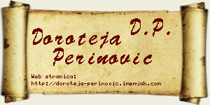 Doroteja Perinović vizit kartica